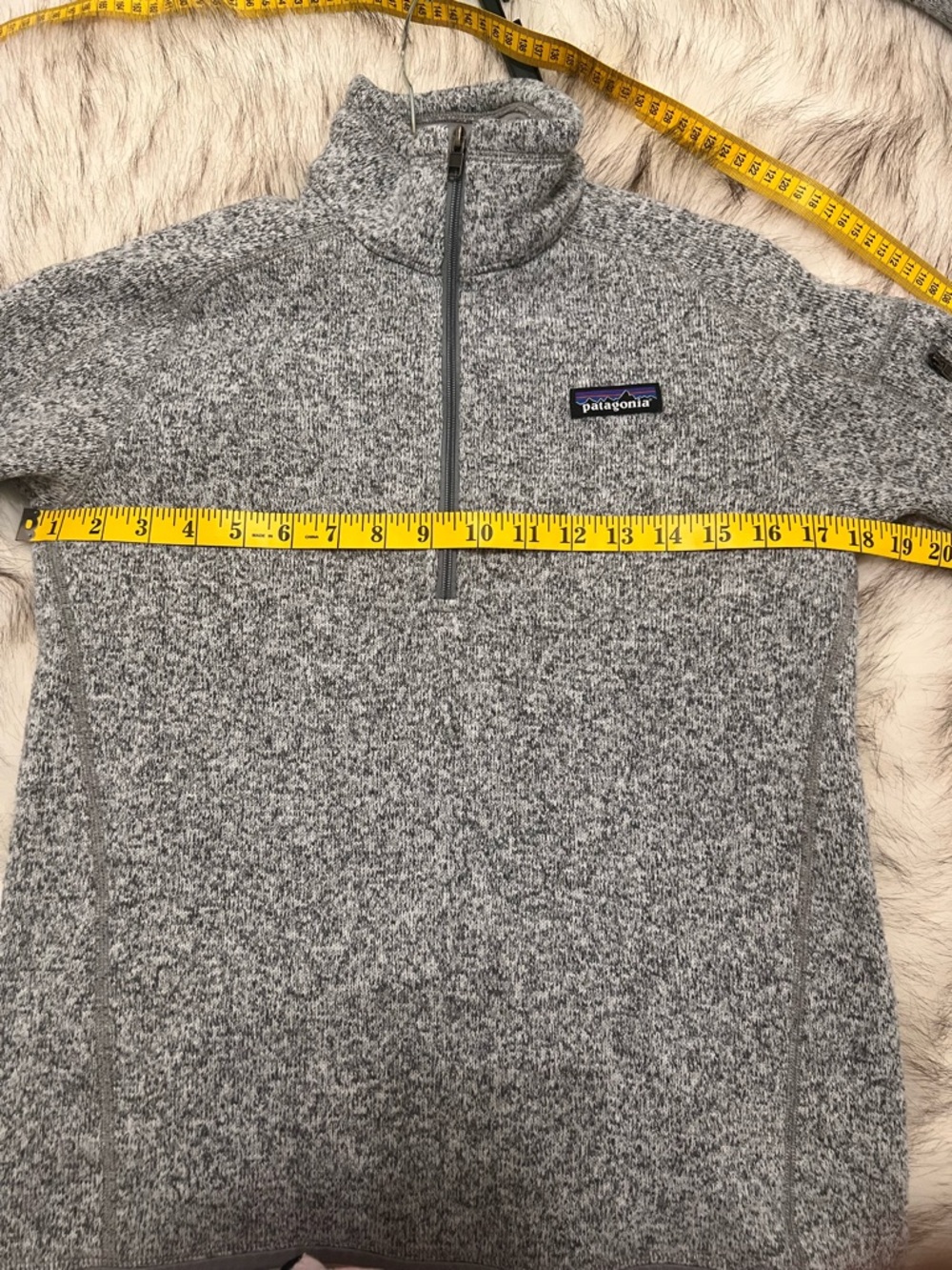 Patagonia Better Sweater 1/4 Zip Pullover Gray Women’s Small - Picture 6 of 9